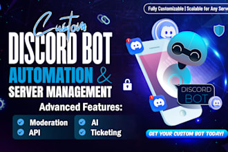 build a custom discord bot with automation and API