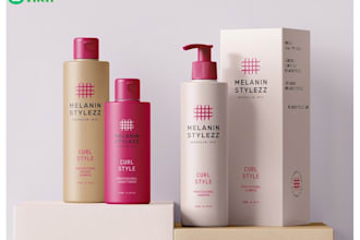 do cosmetic, skincare, beauty products label and packaging design