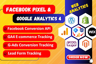 setup meta pixel, conversion API, and ga4 ecommerce tracking