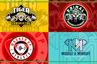 do a modern fitness, gym, yoga, health, wellness logo design