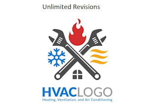 design plumbing heating hvac oil gas air conditioning logo