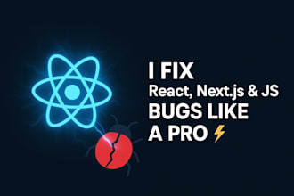 fix HTML, CSS, javascript, react, nextjs bugs quickly and reliably