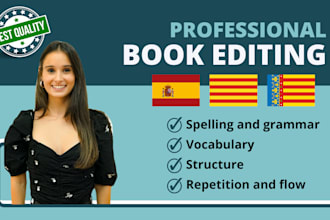 edit your book for grammar, vocabulary and flow