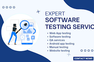 conduct manual QA testing, user testing, and website review