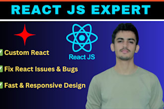 develop a modern react UI landing page and fix react issues