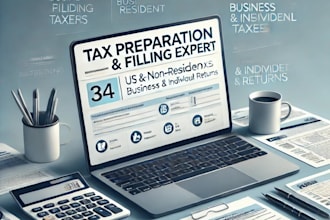 prepare and file US and non resident tax returns for individuals and business