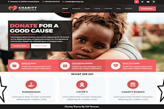 design non profit website, charity website, ngo website, fundraising website