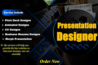 create CV design, morph presentation