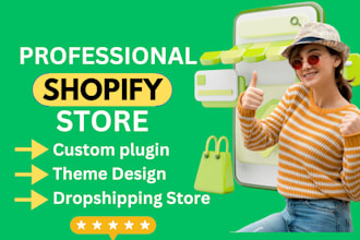 build, design, create shopify store, shopify website, shopify dropshipping store