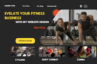 design clone,landing page or fitness,gym,workout and sports website