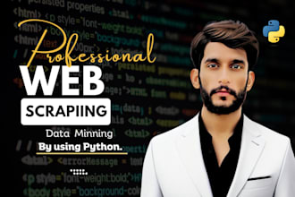 do web scraping, data scraping and data mining with python