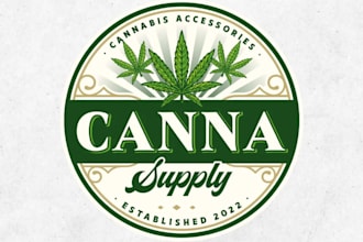 design awesome unique cannabis mascot logo and your brand