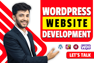 design custom wordpress website development, business website using elementor