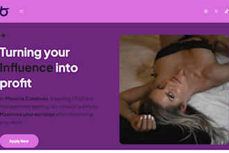 build a responsive onlyfans website, onlyfans management website