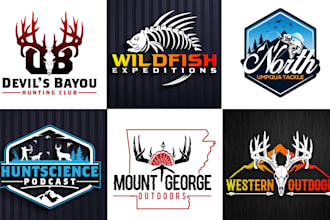 do outdoor hunting fishing and deer logo