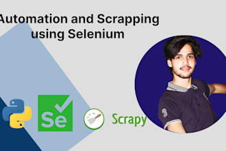 do python scrapping and bot development in selenium