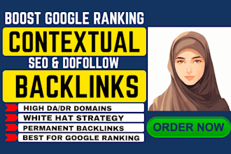 do link building high quality 1000 SEO dofollow contextual backlinks for website