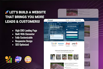 build high converting pressure washing website with wordpress and elementor