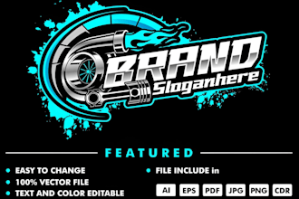 design automotive car racing and auto detailing logo for you