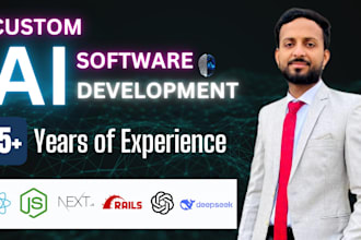 do custom ai software development  as a full stack web application developer