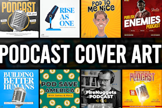 design podcast cover art, podcast cover design, podcast logo, podcast artwork