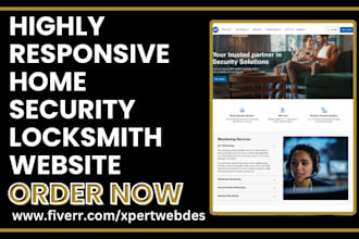 design home security website cctv security camera surveillance locksmith website