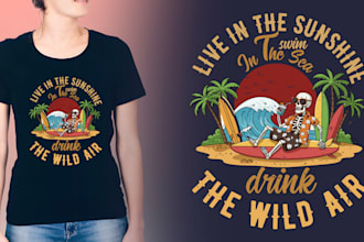 design trending typography t shirts for pod and merch
