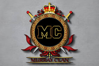 make professional family crest coat of arms logo design