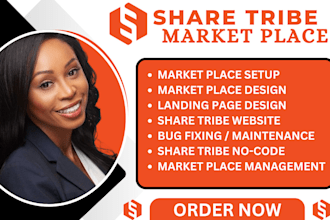 sharetribe marketplace, landing page sharetribe flex, sharetribe mvp developer