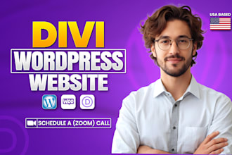 be your divi expert for divi wordpress website using divi builder, divi theme