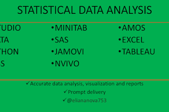 do statistical data analysis using r, stata, python, excel