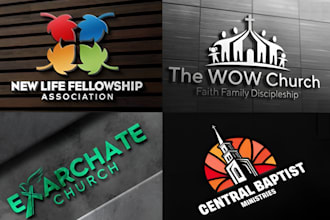 be create best christian, ministry or modern church logo design