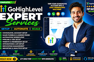 design your gohighlevel website, ghl funnel and ghl CRM setup