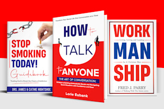 create modern, minimalist book cover design or kindle cover