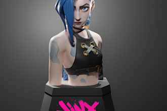 sculpt 3d characters for printing