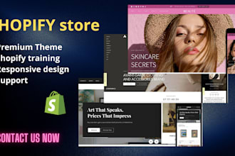 build your shopify store with domain, hosting and full training