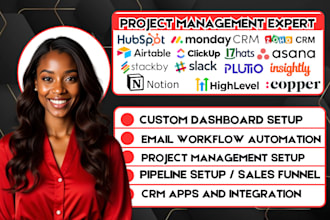 do project management on monday crm clickup asana trello slack espo crm zoho