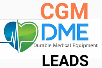 provide dme cgm medicare leads insurance leads