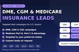 provide dme cgm medicare leads and insurance leads