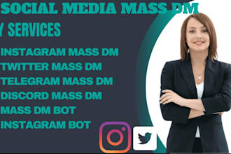do instagram dm, mass dms, telegram mass dm, twitter dms, facebook, bulk sms