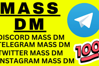 do instagram dm, mass dms, telegram mass dm, twitter dms, facebook, bulk sms