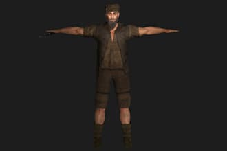 setup clean rendering 3d realistic character, pbr texture,nsfw model, uv mapping