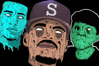 draw grime art grunge art splatter art edgy street wear design