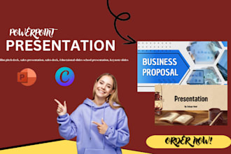 design custom business presentation sales pitch deck educational slides