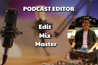 professionally edit, produce and enhance your podcast