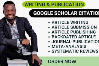 google scholar journal publication citations article writing scopus researchgate