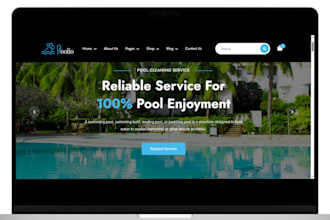 build responsive swimming pool website construction website pool website