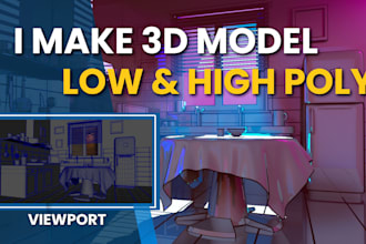 do 3d model product and prop