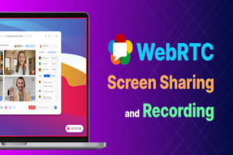 create call recording and screen sharing app using webrtc