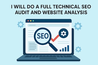 do a full technical SEO audit and website analysis